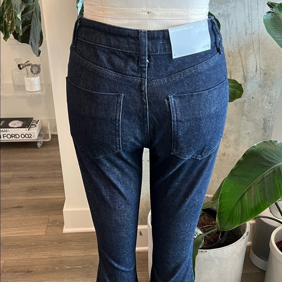 ANTONIO MELANI Dark Blue Flare Jeans - Picture 5 of 8